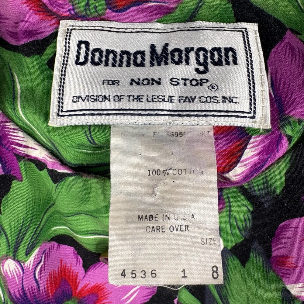Vintage Donna Morgan Floral 80s/90s Jacket - Picture 6 of 7